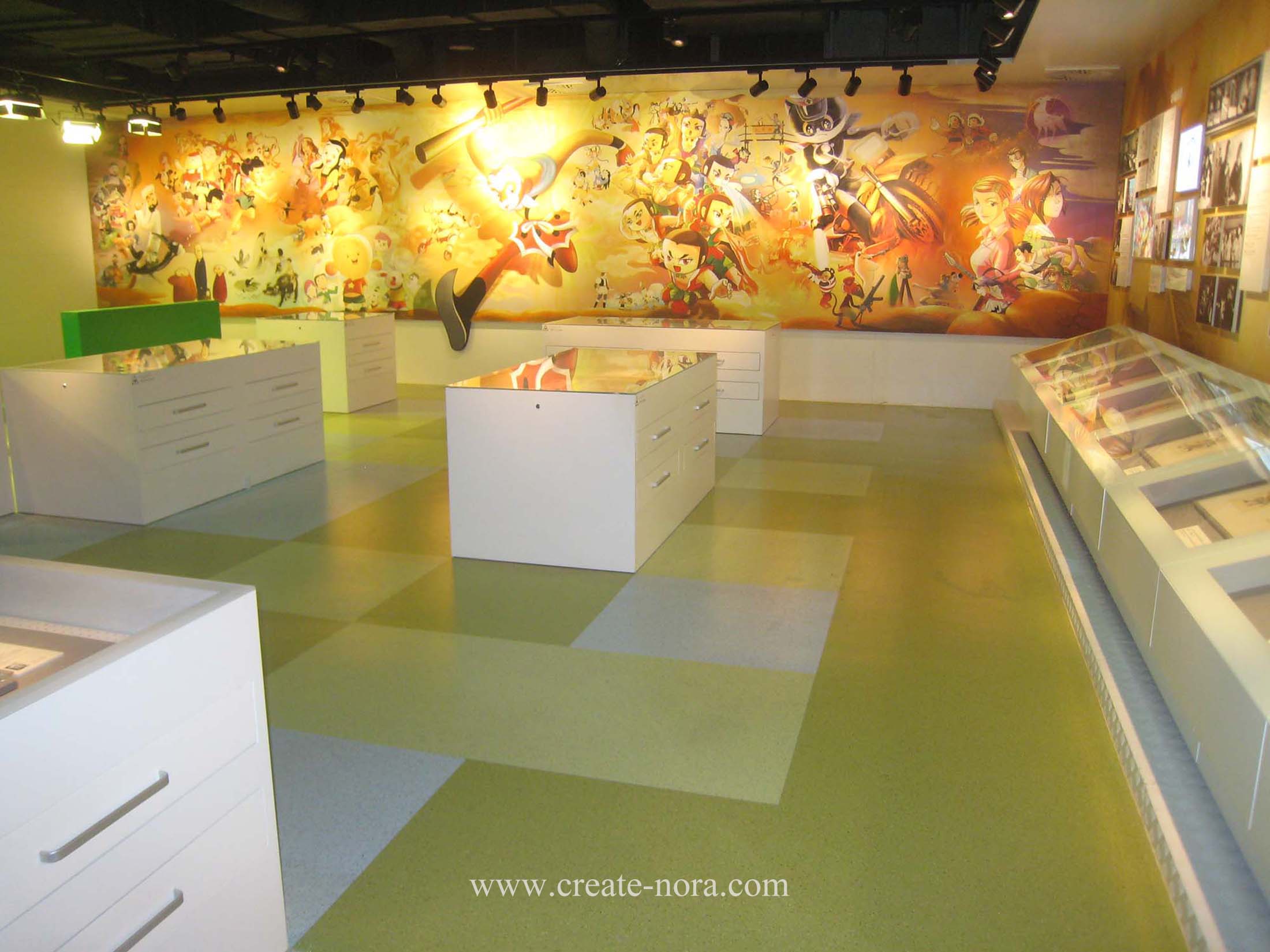 the photo of nora rubber flooring in Shanghai Film Museum 11